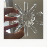 Crystal candle holder