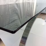 Vintage glass coffee table