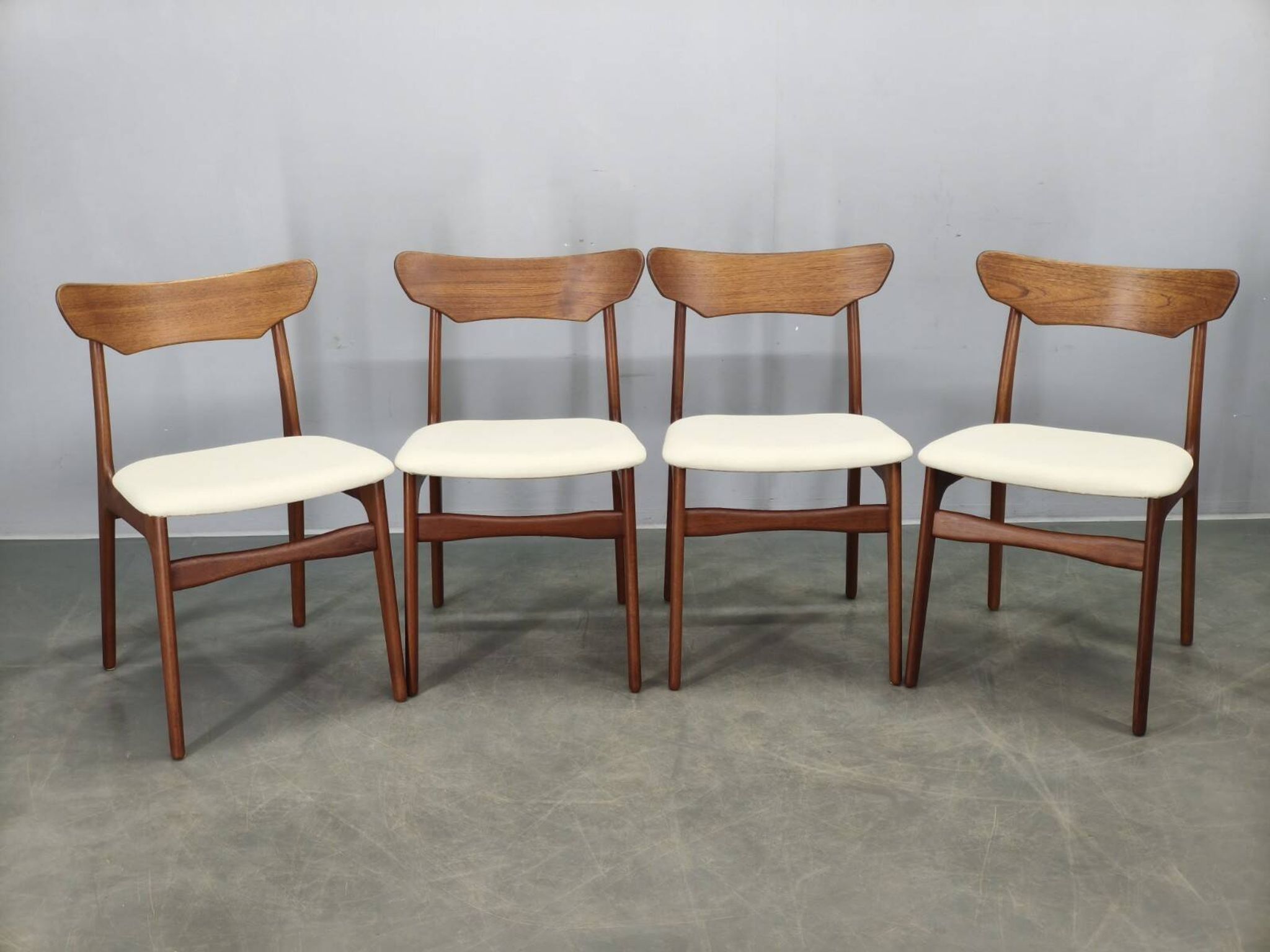 Set of 4 Danish Teak Dining Chairs by Schionning & Elgaard, 1960s