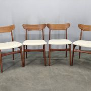 Set of 4 Danish Teak Dining Chairs by Schionning & Elgaard, 1960s