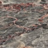 Vintage green and red marble coffee table