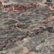 Vintage green and red marble coffee table