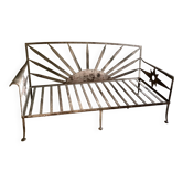 Rusty metal bench