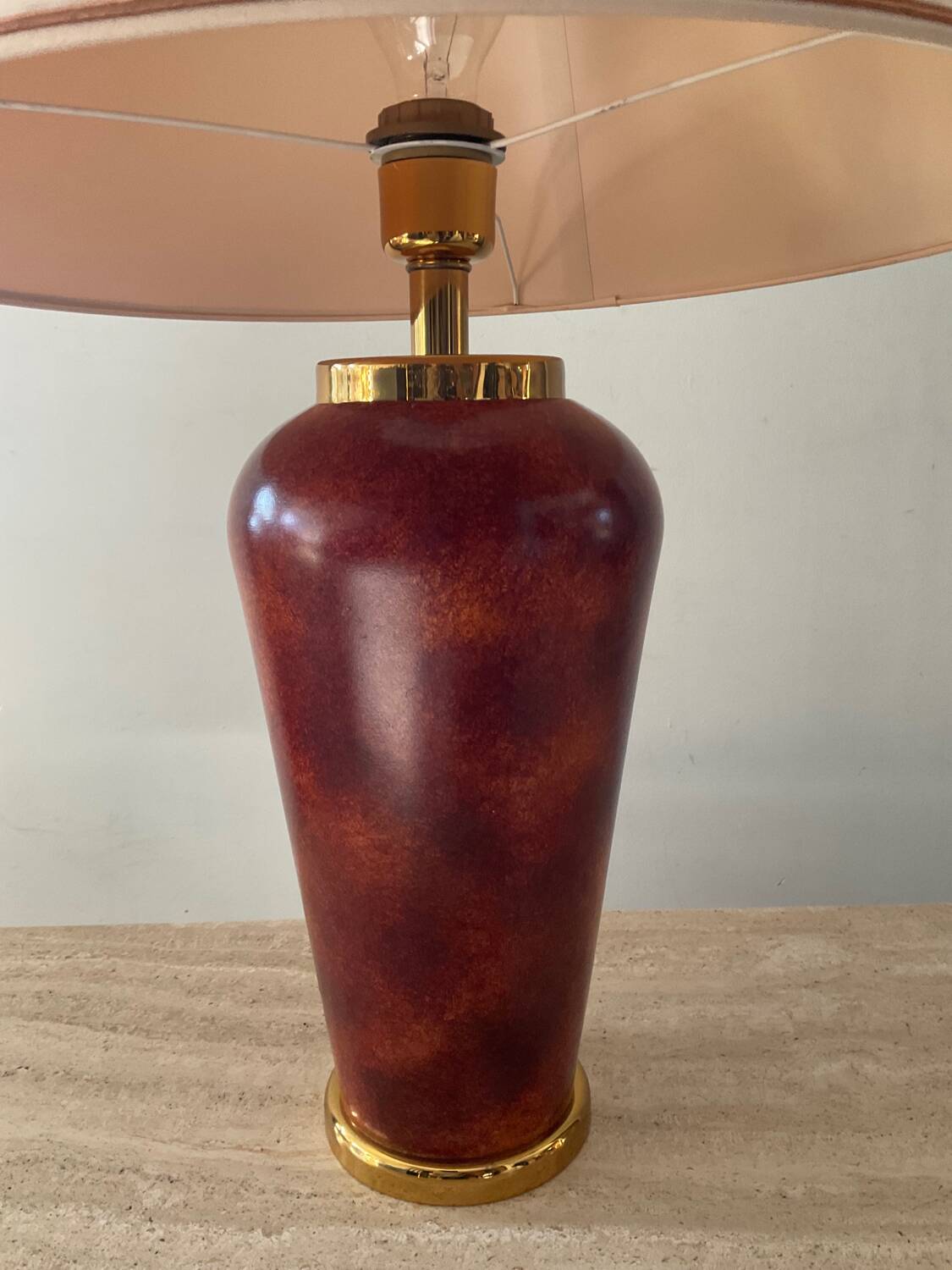 Vintage ceramic lamp from the 70s-80s