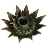 Mid-20th century ceramic sun wall lamp or decorative wall sculpture, 1960s.