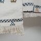 Textile brodé main vintage