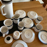 Japanese ceramic coffee set Arrow Stone