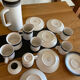 Japanese ceramic coffee set Arrow Stone
