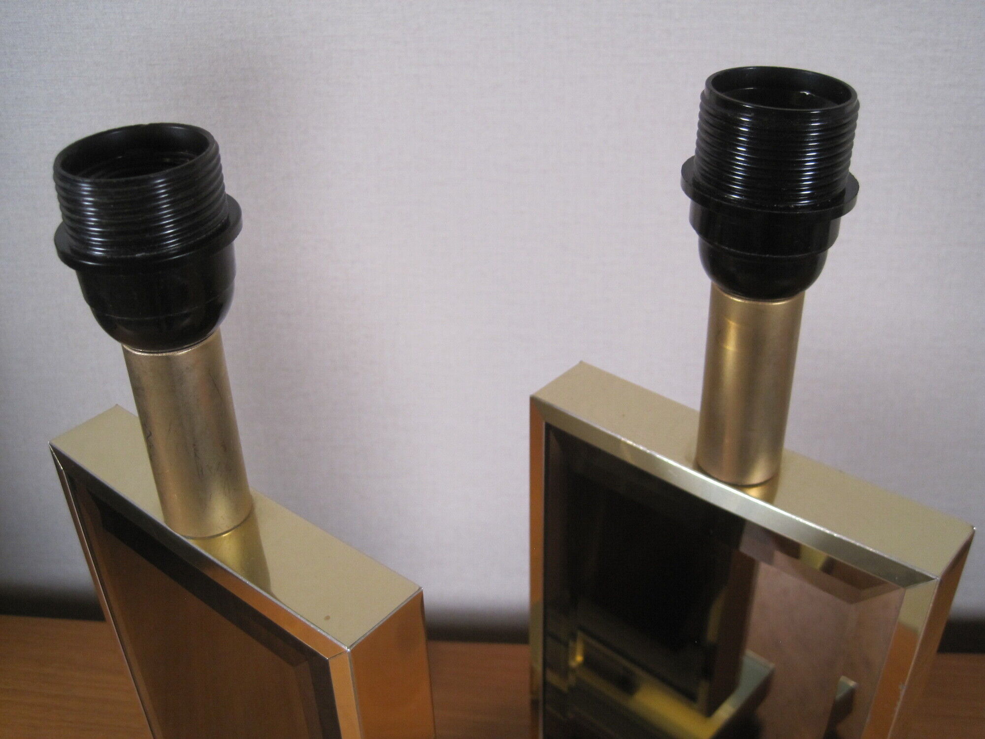 Pair of vintage design lamps seventies period 1970, Decorative Arts of the XX th
