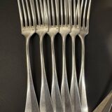Set of 12 silver-plated cutlery sets, circa 1888