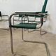 Set of 6 tubular chairs Bauhaus style design 80s/90s green