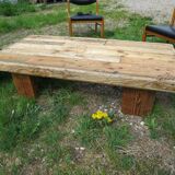Rustic coffee table firm atmosphere