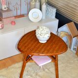 Table tripod pick, rattan