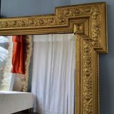 Golden mirror 93x63cm