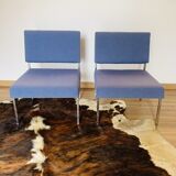 2 blue heaters - fabric and metal