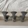 Set of 3 vintage steel hooks from a school.