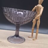 Large purple glass fruit bowl Manage