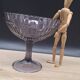 Large purple glass fruit bowl Manage