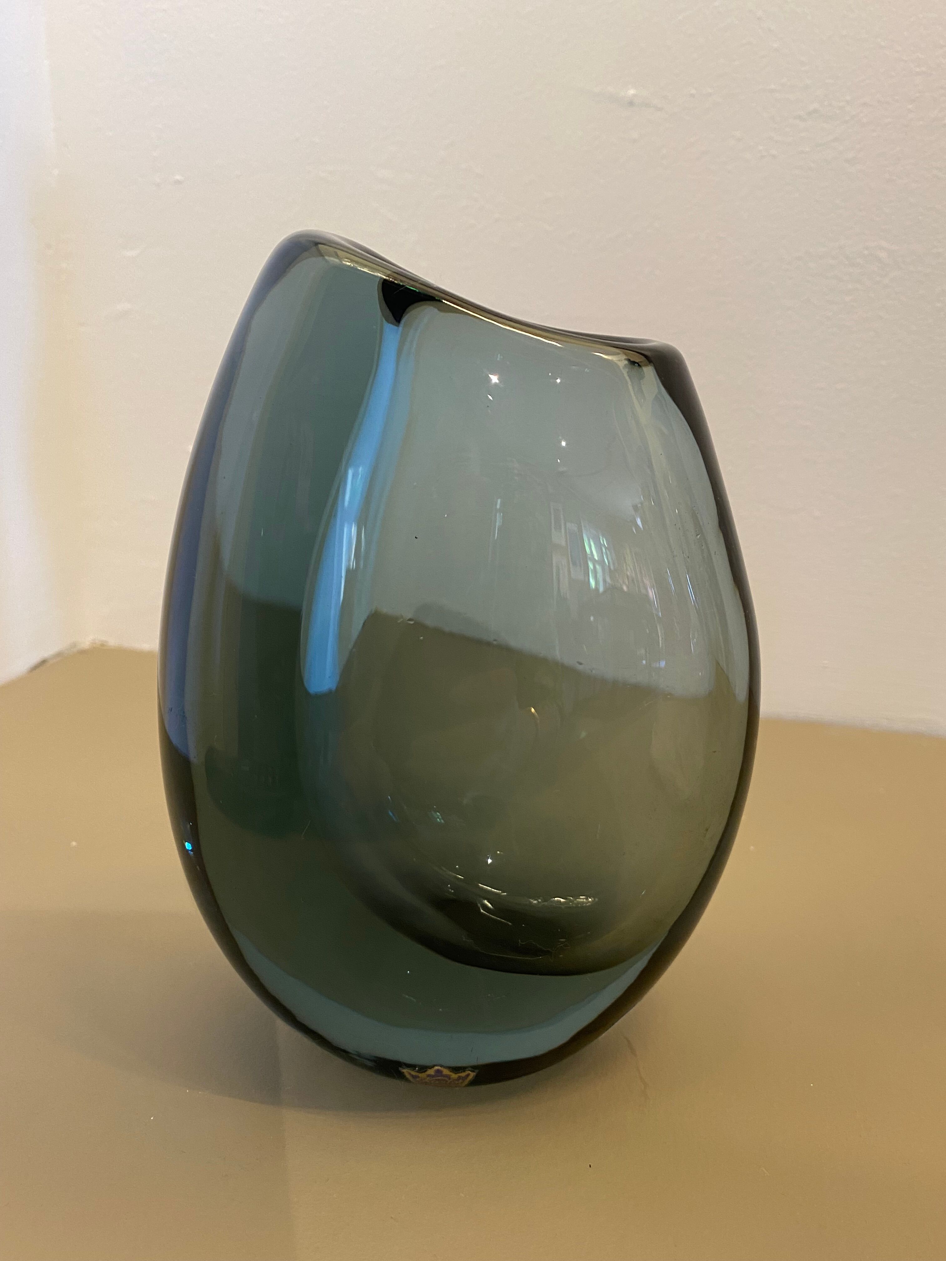 Blown glass vase Kosta Boda Sweden