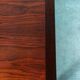 Table basse scandinave vintage rénovée, table moderne du milieu du siècle.