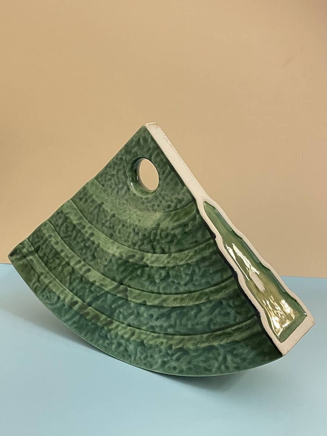 Memphis Style Ceramic Vase Shell by Florio Keramia