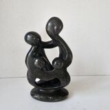 Sculpture en pierre de savon - Famille Parents / enfants design moderne