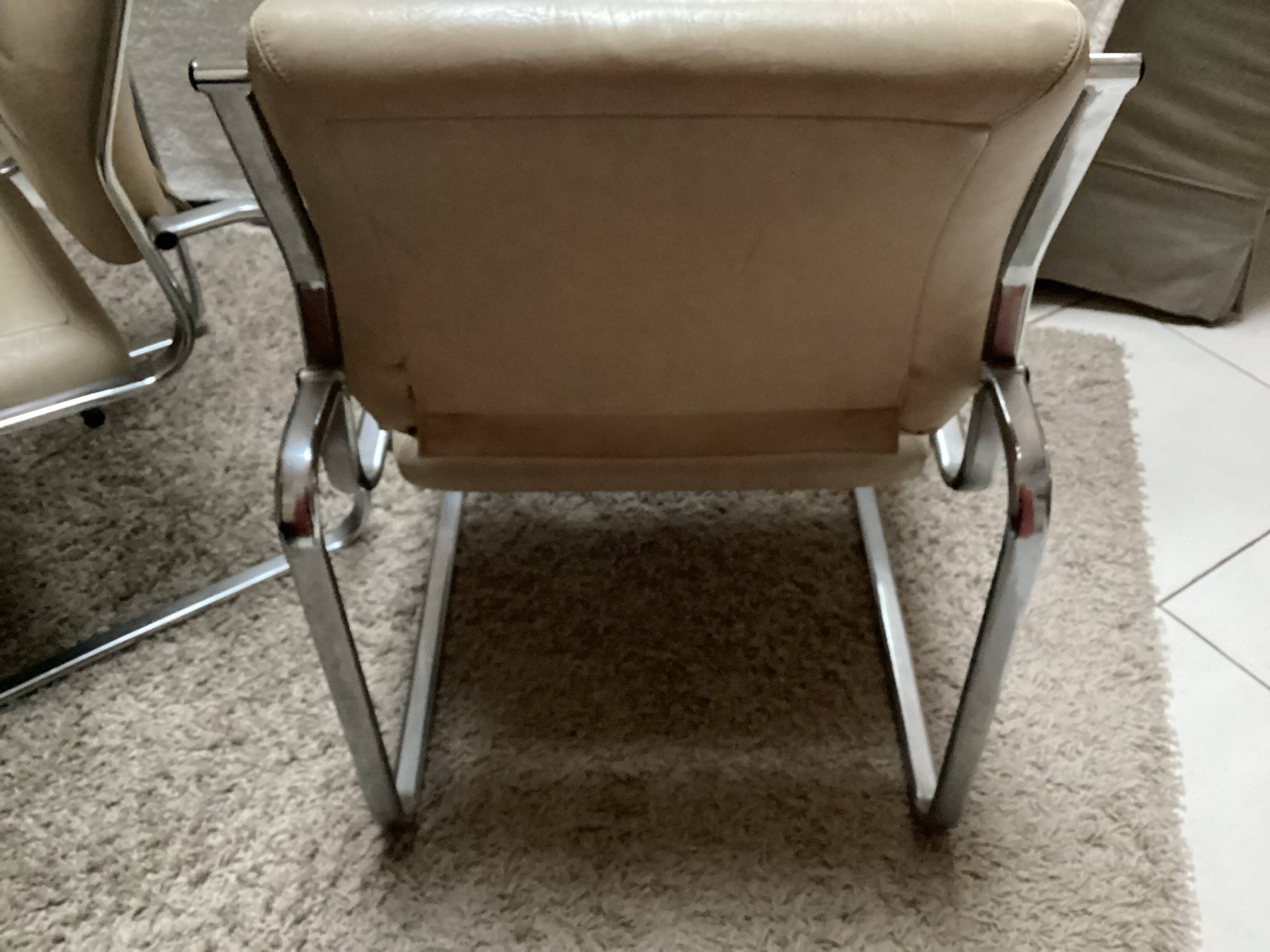 Vintage leather armchairs