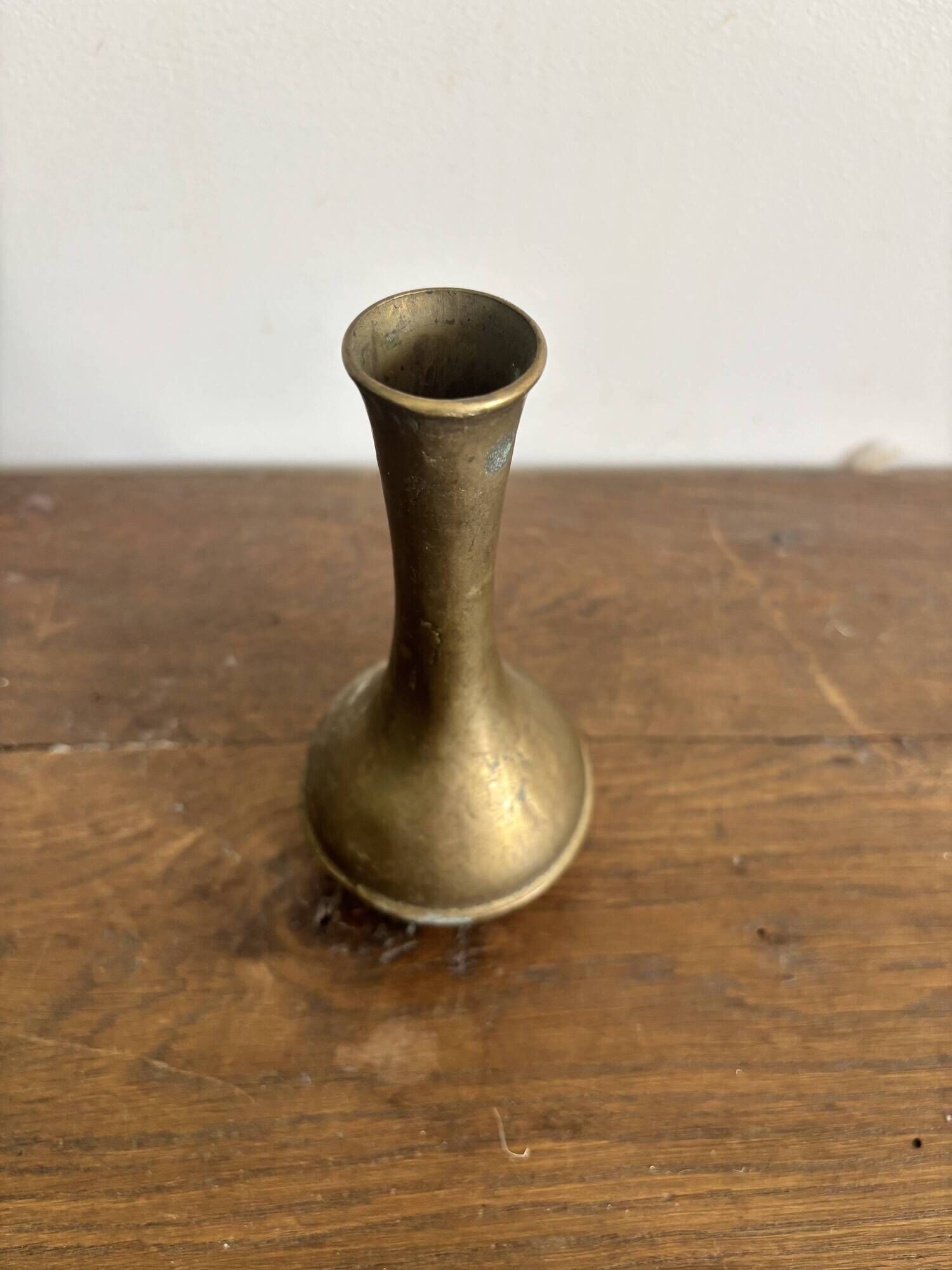 Vintage patinated brass soliflore – 1950s/70s