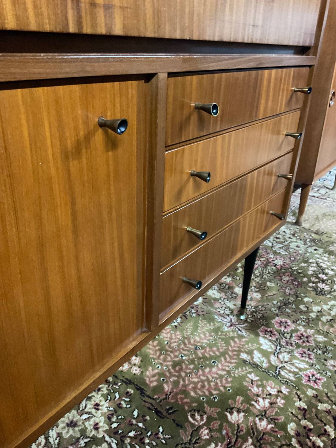 Vintage teak bar/secretary cabinet