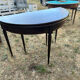 Half-moon table in mahogany, Louis XVI style.