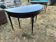 Half-moon table in mahogany, Louis XVI style.
