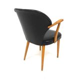 Scandinavian leatherette armchair, Sweden, 1960