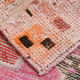 Tapis coureur rose & rouge, 76x299cm