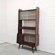 Vintage sideboard wall cabinet with glass sliding doors