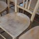 Lot de 8 chaises bistrot clair Luterma