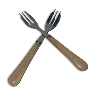 Box of 12 Bakelite dessert cutlery sets