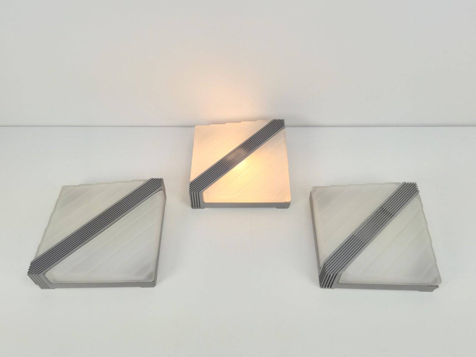 Vintage Wall Lamps from Fratelli Martini, Italy, 1980, Set of 3