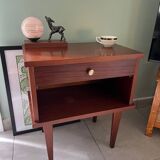 Vintage wooden bedside table