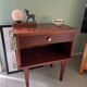 Vintage wooden bedside table