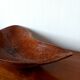 Large brutalist wooden bowl, 65 cm