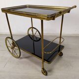 Vintage golden brass rolling service