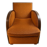 Pair of Art Deco club armchairs