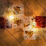 Patchwork Wall Lights in Hand Blown Glass attributed to Toni Zuccheri for Venini, 1970s, Set of 20