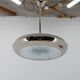 Bauhaus functionalist nickel chandelier UFO, 1930s, restored