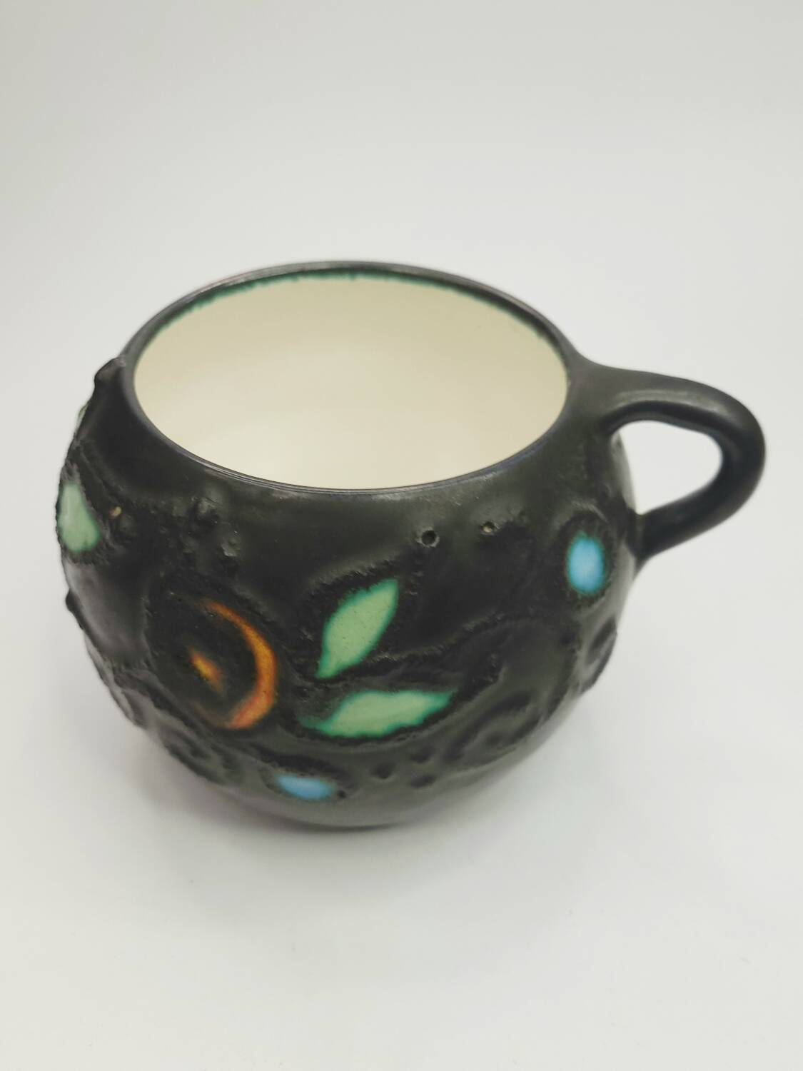 Large vintage ceramic mug Gorbon Işıl – Turkey, 1960s/70s – d