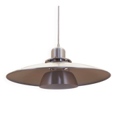 Lampe suspendue en métal danoise, années 1970