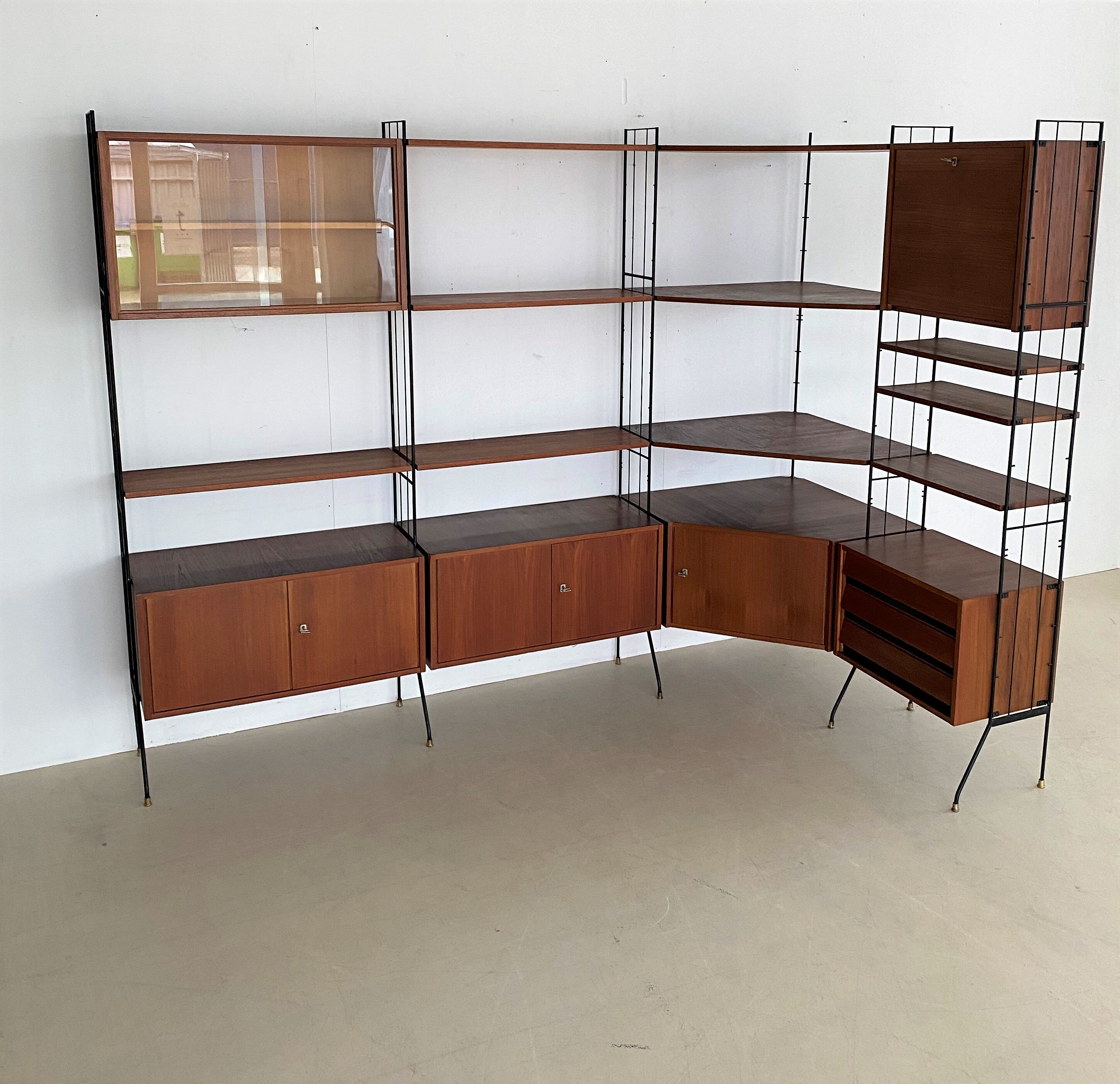 Vintage standing modular wall unit
