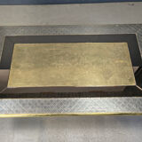 Gony Nava etched brass coffee table, 1970s