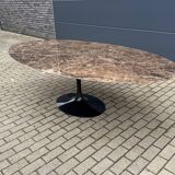 Original oval dining table Knoll Tulip (244cm) Emperador