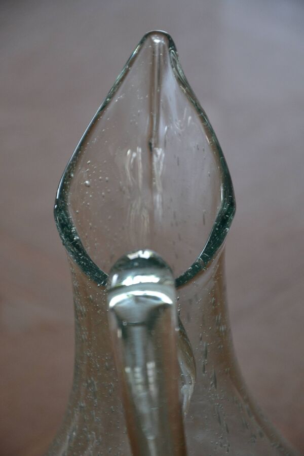 Carafe/pichet signé Biot verre soufflé